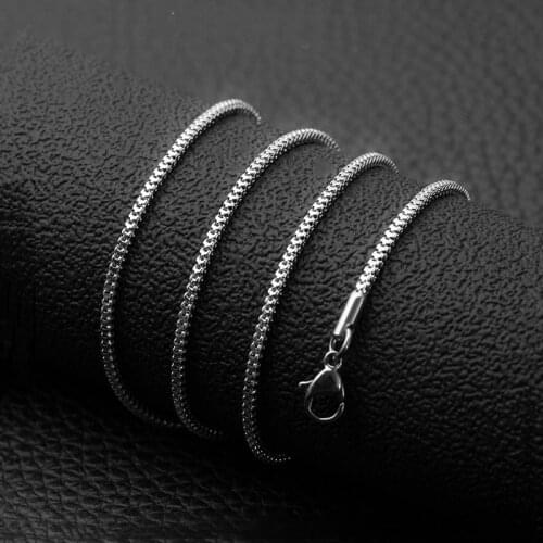 Fashion titanium steel stainless steel Milan necklace new ingot chain sweater chain couple jewelry hot sale