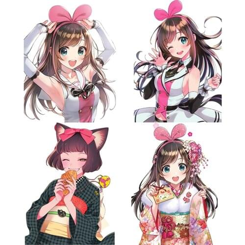 Three Ratels CA22 kizuna AI Sticker For Laptop Mobile Phone Auto Cover Decoration Decal