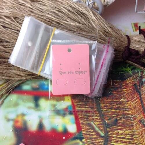 Wholesale Free Shipping Fashion Jewelry Card Earring Card handmade with love Creative card Custom Logo Cost Extra