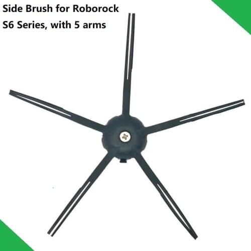 Black White Rubber Side Brush for Vacuum Cleaner Robotic Robotock S60 S61 White S65 Black Accessary Spare Parts