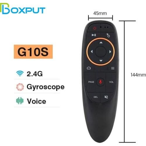 G10s Air Mouse Voice Control Remote with Gyroscope 2.4G Google Voice Search Wireless Remote Controller for Android TVbox PC