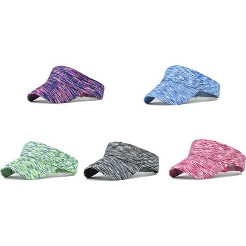 Athletics Hat Adjustable Cap Gradient Color Sunscreen Visor Empty Top Cap Outdoor Visor Hats High Quality Sombrero