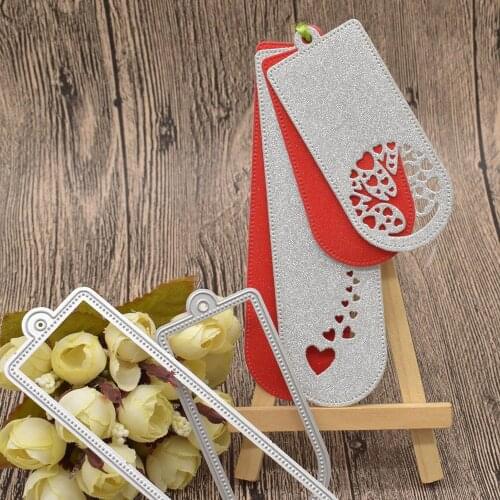 Heart Bookmark Metal Cutting Dies For Scrapbooking Paper Card DIY Embossing Template Craft Dies