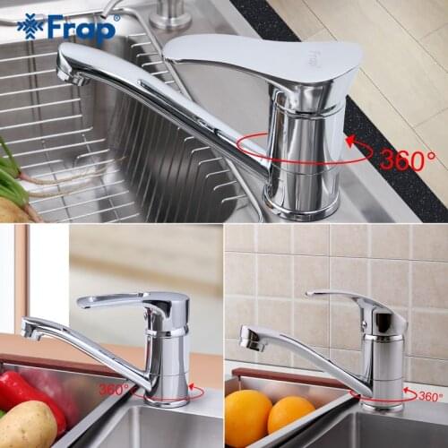 Frap Kitchen Faucet Cold and Hot Water Mixer 360 Rotation Single Handle Tap F4566-2 F4521-2 F4501-2