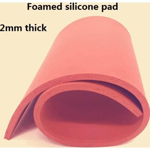 2mm thickness expanding foam silicone pad foaming Potholder silica gel rubber latex foam sheet silicon foam board