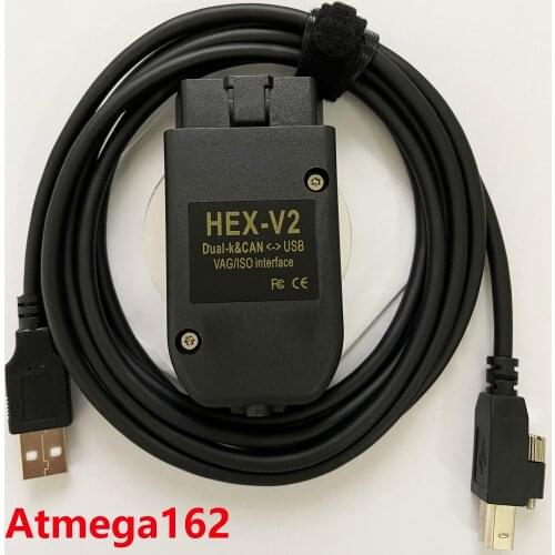 2020 Popolar HEX V2 Obd2 Scanner VAGCOM 20.4.2 VAG COM 19.6 FOR VW AUDI Skoda Seat ATMEGA162+16V8+FT232RQ