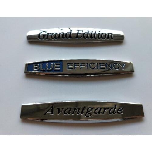 Fender Sides Letters " Grand Edition " " BLUE EFFICIENCY " " Avantgarde " Badges Emblems Emblem Badge for Mercedes Benz AMG