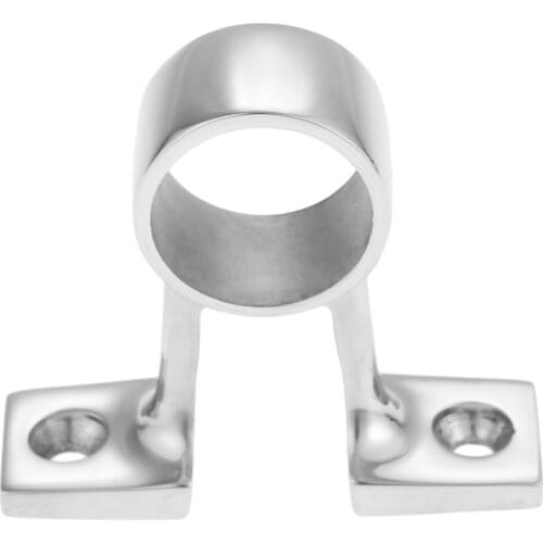 1 Pc Marine 316 Stainless Steel Boat 90 Degree Center Bracket Hand Rail Fitting Stanchion Mount Hardware For 25mm 1in Pipe Tube