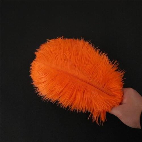 10-200Pcs/lot Orange Ostrich Feather 15-70CM Diy Feathers for Crafts Carnival Party Halloween Wedding Decorations Jewelry Plumas