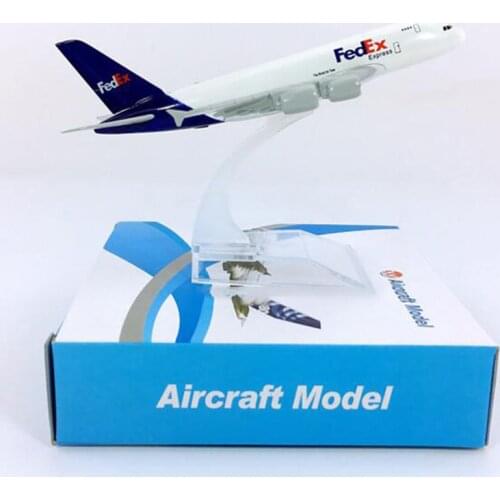 14CM 1:400 Airbus A380-800 model Fedex Express airplane with base alloy aircraft plane collectible display toy model collection