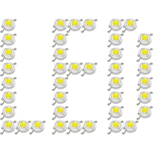 20pcs/lot 1W High Power LED Chip SMD LEDs Light-Emitting Diode 100-110lm LED Light Bead For Downlight Spotlight White Blue Green