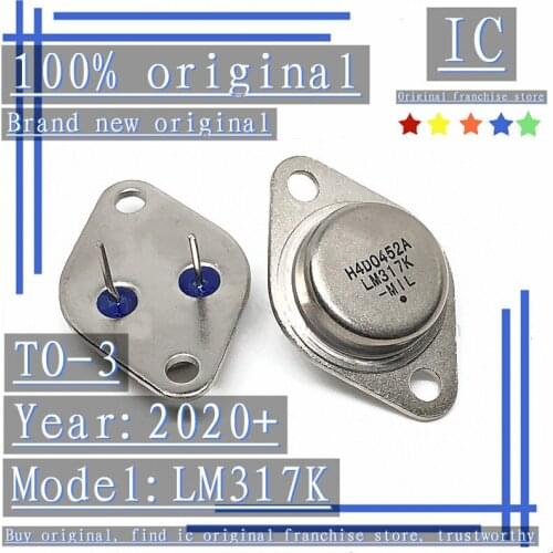 2020+100% Brand new original 10PCS LM317K TO-3 1.2V-37V adjustable three-terminal regulator tube gold-sealed iron cap