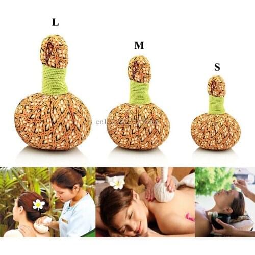 3 pcs Thai type Aromatherapy herbal massage ball Sunburn wormwood bag roll whack pack incense