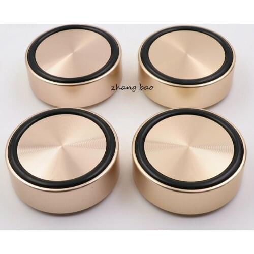 4 pcs 58*22mm Aluminum feet for Audio AMP Speaker Feet Spikes PC Machine Mats Pads option Gold free shipping