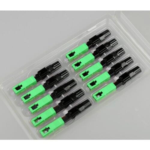 400PCS SC APC Fast Connector Fiber Optic FTTH Field Assembly PC UPC CATV Cold splicing Factory wholesale Free shipping