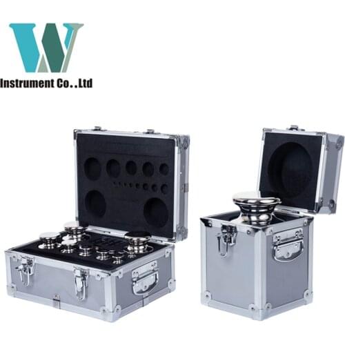 Free Shipping 5000g-1mg E2 F1 F2 M1 Class Stainless Steel High Quality Weight Set Standard Weights