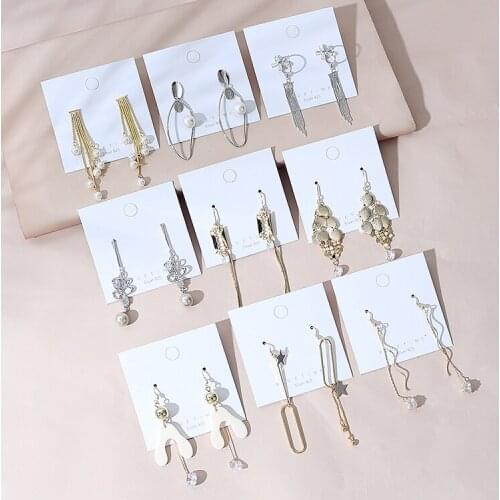 5pas Random Exaggeration Dangle Earrings For Women Silk Thread Tassel Metal Long Chandelier Earrings Jewelry set 143707