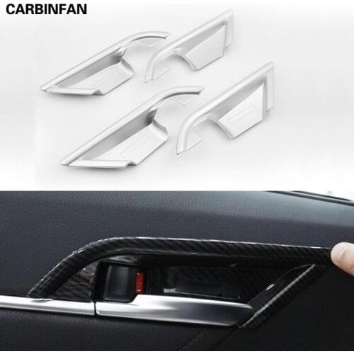ABS Inner Car Door Doorknob Handle Bowl Cover Trim 4 Pcs/Set For Toyota Camry 2018