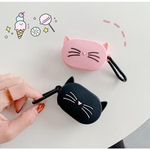 Cute Cat Wireless Earphone Case For Xiaomi Redmi Airdots 2 Silicone Charging Headphone Case For Redmi Airdots 2 Protective Cover
