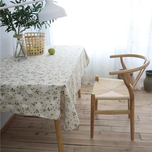CITYINCITY Fresh Lovely Dandelion Tablecloth Cotton Printed Rectangular For Home Party Wedding Decoration Customized