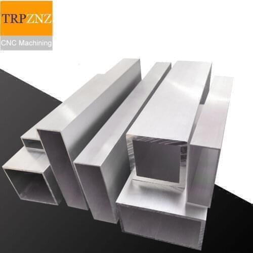 Custom link,L shape , square tube ship to Spain,Aluminum alloy square tube profile,Flat aluminum pipe