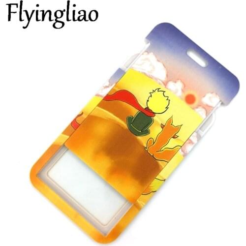 Little Prince Credit Card ID Holder Bag Student Women Travel Bank Bus Business Card Cover Badge Accessories Gifts Decorations