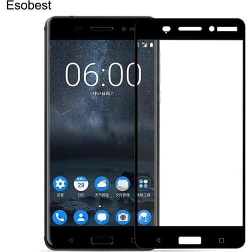 Esobest 2.5D Full coverage Tempered glass for Nokia 2 5 6 7 8 X6 screen protector for nokia 5.1 3.1 2.1 2018 screen film