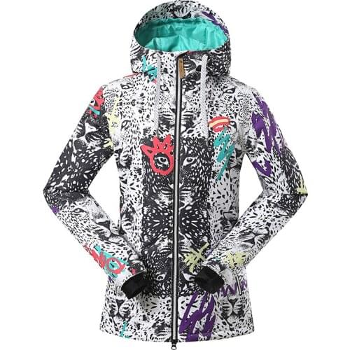 GSOU SNOW Ski Jacket Women Winter Waterproof Windproof Breathable Snow Coat Mountain Skiing Snowboarding Jacket