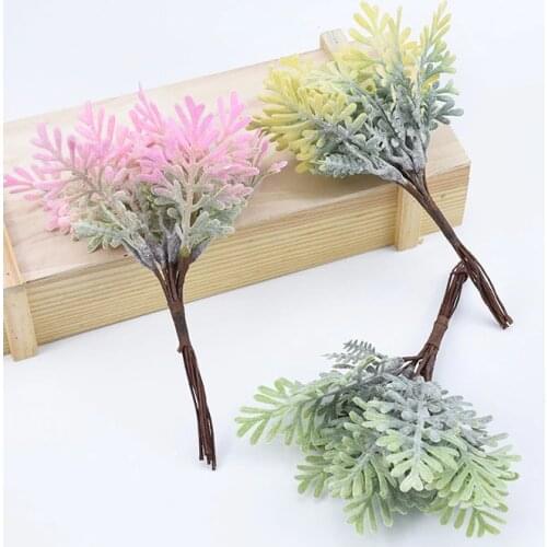 10pcs Artificial plastic Water grass christmas scrapbooking flowers for home decor wedding party Fake plants gifts diy wreath