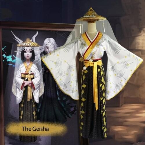 Game Identity V Cosplay Costumes The Geisha Michiko Cosplay Costume Hunter Rashomon Skin Kimonos Uniforms Suits Clothes Dresses