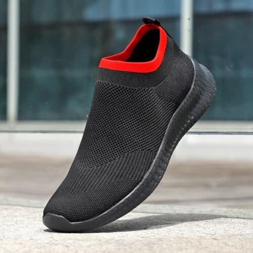 Shoes for Women Slip-On Casual Sneakers Brand Fashion Women Shoes Light Soft Comfortable Black Socks Shoes Basket Femme Tenis