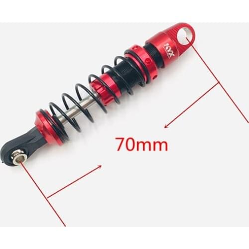 KYX Racing 70mm Red Metal Shock Absorber for 1/10 RC Crawler Car (2pcs)