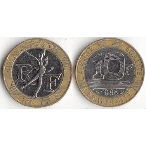 French 10 Francs Coins Europe New Original Coin Commemorative Edition 100% Real Rare Eu Random Year