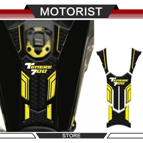 Motorcycle 3D Edge Gel Fuel Tank Pad Stickers Gas Fuel Oil Tank Protective Accessories Decals For Yamaha Tenere 700 Tenere700
