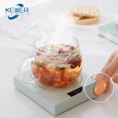 New Smart Thermostatic Coaster Cup Heater Multifunctional Heating Coaster Warmer Pad Heat Preservation USB LED Constant Coaster