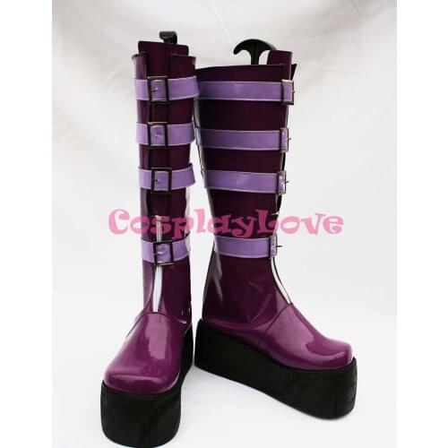 Game Unlight Sheri GrandGuignol Purple Cosplay Shoes Boots Hand Made Custom-made For Halloween Christmas Festival CosplayLove
