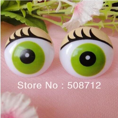 Fress ship!!!100pcs/lot DIY Doll findings ------24mm round cartoon eyes/Toy eyes/doll eyes