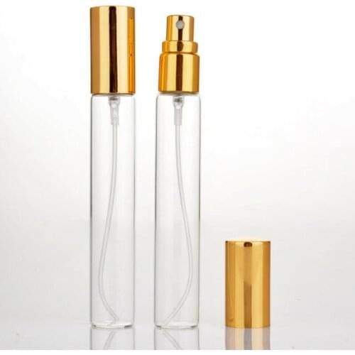 15ML Transparent Spray Empty Glass Perfume Bottle Refillable Cosmetic Liquid Container Vials LX4168