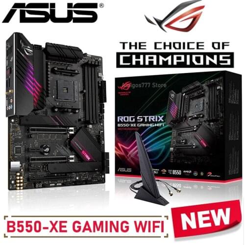Socket AM4 Asus ROG STRIX B550-XE GAMING WIFI Motherboard DDR4 128GB PCI-E 4.0 M.2 SSD Bluetooth 5.1 CHAI B550 Placa-mãe AM4 NEW