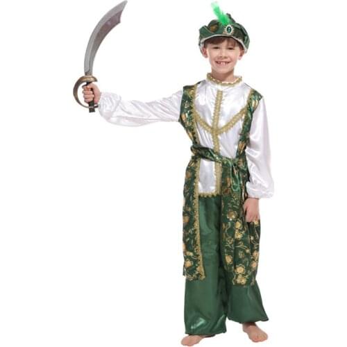 Shanghai Story Arabian Prince of The East Sultan Genie Child Boys Costume