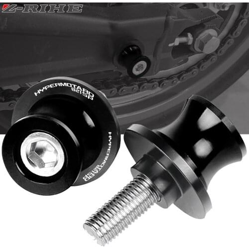 For DUCATI HYPERMOTARD 821 SP HYPERMOTARD821SP 2013 2014 2015 6MM 8MM 10MM Motorcycle CNC Aluminum Swingarm Slider Spools Screws
