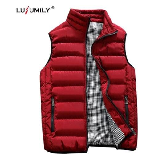 Lusumily New Arrivals Winter Thick Vests Women Sleeveless Jackets Cotton-padded Coats Female Warm Waistcoat Down Gilet Vest