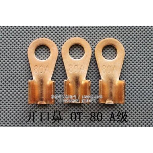 1piece OT-80A Copper passing through terminal Electric power fittings equipment contact A type