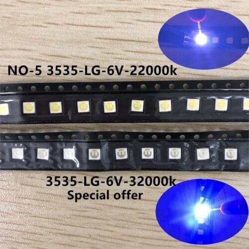 1000pcs smd led TV LG 3535 6V 2W 3535 lg latwt391rzlzk led backlight 2w 6v cool white repair lcd tv backlight TV Application