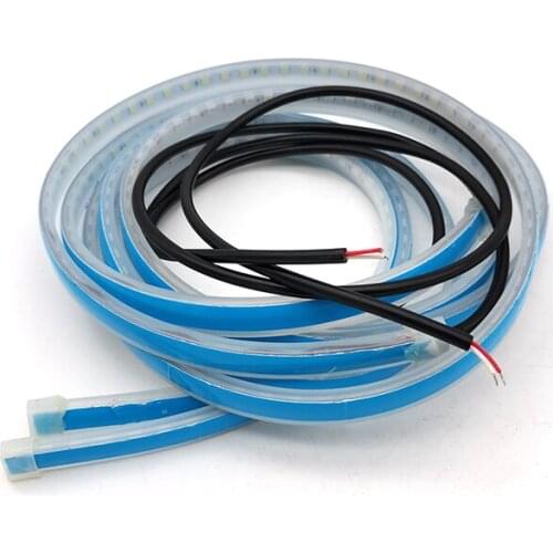 2 Pcs 12V Car Door Open Warning Lamp LED Flashing Lamps Strip Anti-collision