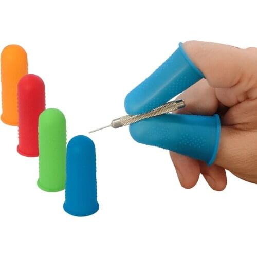 3/5 Pcs Multifunctional Fingertips Gloves Latex Rubber Antislip Finger Cutter Protector For Garden Food Cutter Gloves Accessory