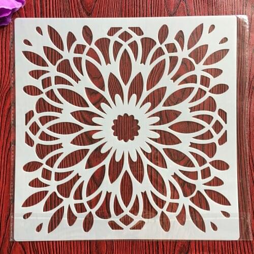 30 * 30 cm DIY large round flower mandala diy stencil painting scrapbook coloring engraving album decoration template stencil