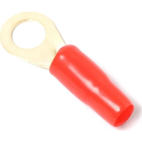 5 Pairs 8 AWG Car Electronics Ring Terminals Connectors Brass Contact