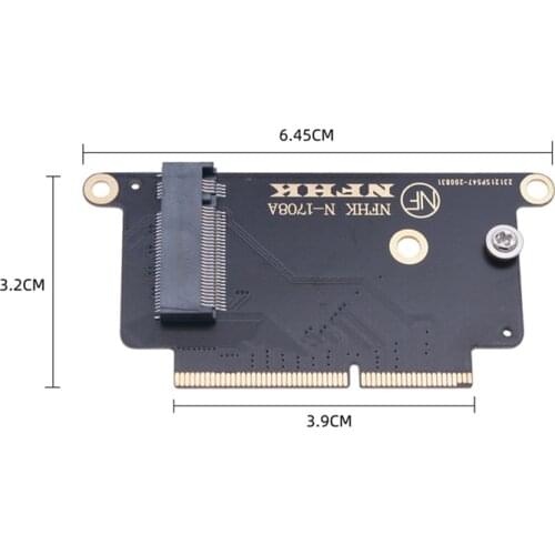SSD Adapter Card for Apple Macbook 1708 Laptop M2 SSD Adapter For Macbook A1708 NVMe M.2 NGFF SSD to 2016 2017 MacBook Pro A1708
