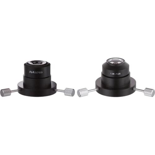 AmScope Dry & Oil Darkfield Condenser Set for 490 Series Compound Microscopes DK-SET-100